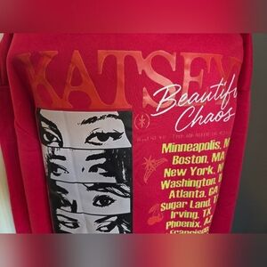 Katseye Bright Red Hoodie - Beautiful Chaos